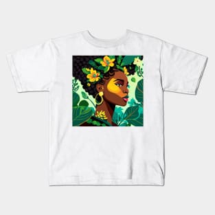 Mother nature lady Kids T-Shirt